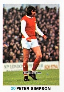 Cromo Peter Simpson - Soccer Stars 1977-1978
 - FKS