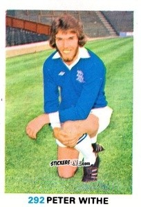 Sticker Peter Withe - Soccer Stars 1977-1978
 n. 292 - FKS