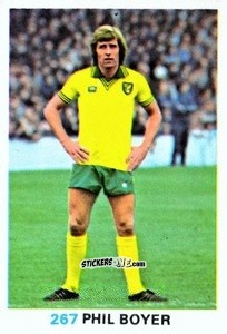 Cromo Phil Boyer - Soccer Stars 1977-1978
 n. 267 - FKS