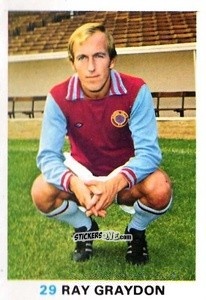 Figurina Ray Graydon - Soccer Stars 1977-1978
 n. 29 - FKS