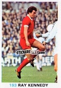 Sticker Ray Kennedy - Soccer Stars 1977-1978
 n. 193 - FKS