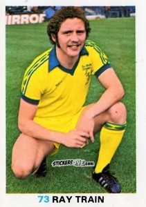 Sticker Ray Train - Soccer Stars 1977-1978
 n. 73 - FKS