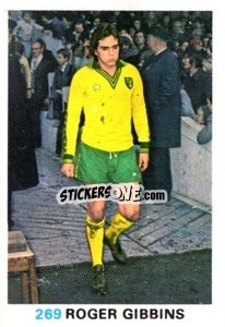 Sticker Roger Gibbins - Soccer Stars 1977-1978
 - FKS