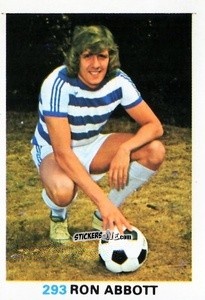 Sticker Ron Abbott - Soccer Stars 1977-1978
 n. 293 - FKS