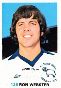 Cromo Ron Webster - Soccer Stars 1977-1978
 n. 128 - FKS