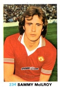Sticker Sam McIlroy - Soccer Stars 1977-1978
 n. 234 - FKS