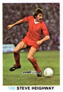 Cromo Steve Heighway - Soccer Stars 1977-1978
 - FKS