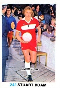 Sticker Stuart Boam - Soccer Stars 1977-1978
 n. 241 - FKS