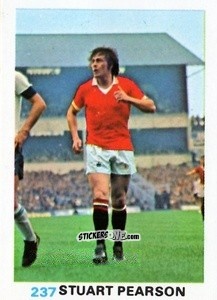 Sticker Stuart Pearson - Soccer Stars 1977-1978
 n. 237 - FKS