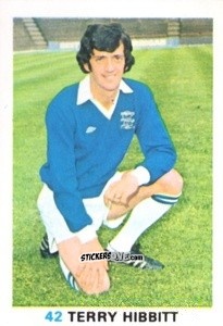 Sticker Terry Hibbitt - Soccer Stars 1977-1978
 n. 42 - FKS