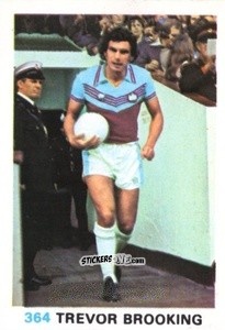 Sticker Trevor Brooking - Soccer Stars 1977-1978
 n. 364 - FKS