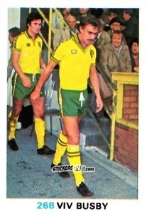 Figurina Viv Busby - Soccer Stars 1977-1978
 n. 268 - FKS