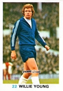 Sticker Willie Young - Soccer Stars 1977-1978
 n. 22 - FKS