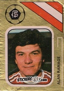 Sticker Alan Ramage - Soccer Stars 1978-1979 Golden Collection
 n. 209 - FKS