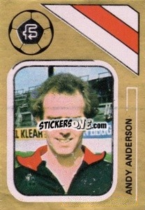 Sticker Andy Anderson - Soccer Stars 1978-1979 Golden Collection
 - FKS