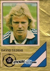Sticker David Geddis - Soccer Stars 1978-1979 Golden Collection
 n. 131 - FKS