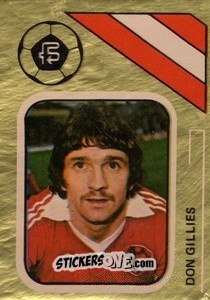 Sticker Don Gillies - Soccer Stars 1978-1979 Golden Collection
 n. 60 - FKS