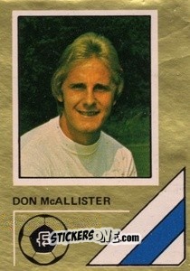 Cromo Don McAllister - Soccer Stars 1978-1979 Golden Collection
 n. 274 - FKS