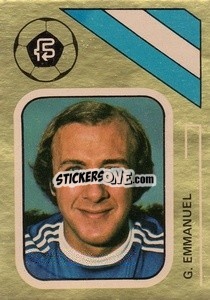 Sticker Gary Emmanuel - Soccer Stars 1978-1979 Golden Collection
 - FKS