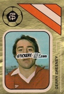 Sticker Gerry Sweeney - Soccer Stars 1978-1979 Golden Collection
 - FKS