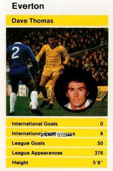 Sticker Dave Thomas - British Stars Set 1 1979
 n. 9 - Top Trumps