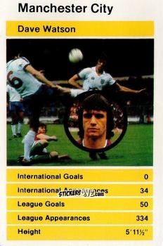 Figurina Dave Watson - British Stars Set 1 1979
 n. 10 - Top Trumps