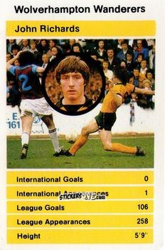 Sticker John Richards - British Stars Set 1 1979
 n. 18 - Top Trumps