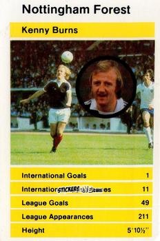 Figurina Kenny Burns - British Stars Set 1 1979
 n. 19 - Top Trumps