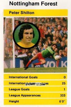 Sticker Peter Shilton - British Stars Set 1 1979
 n. 25 - Top Trumps