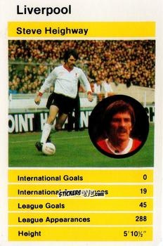 Figurina Steve Heighway - British Stars Set 1 1979
 n. 28 - Top Trumps