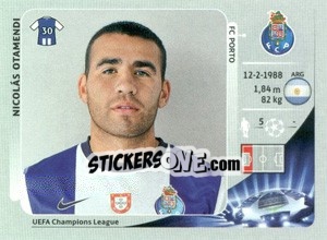 Sticker Nicolás Otamendi - UEFA Champions League 2012-2013 - Panini