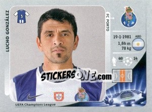 Sticker Lucho González - UEFA Champions League 2012-2013 - Panini