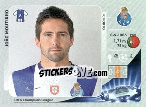 Sticker João Moutinho - UEFA Champions League 2012-2013 n. 22 - Panini