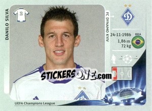 Sticker Danilo Silva - UEFA Champions League 2012-2013 n. 32 - Panini