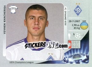 Sticker Yevhen Khacheridi - UEFA Champions League 2012-2013 n. 36 - Panini