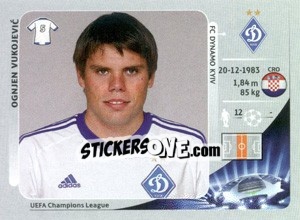 Sticker Ognjen Vukojevic - UEFA Champions League 2012-2013 - Panini