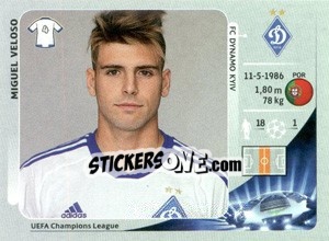 Sticker Miguel Veloso - UEFA Champions League 2012-2013 - Panini