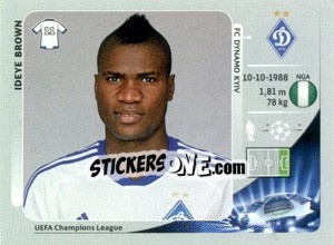 Figurina Ideye Brown - UEFA Champions League 2012-2013 - Panini