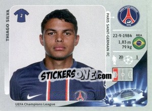 Cromo Thiago Silva - UEFA Champions League 2012-2013 - Panini