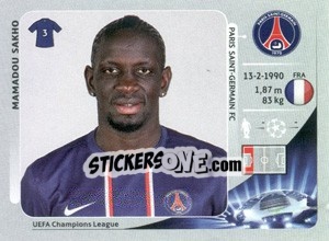 Cromo Mamadou Sakho - UEFA Champions League 2012-2013 - Panini