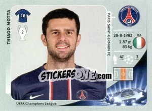 Cromo Thiago Motta - UEFA Champions League 2012-2013 - Panini