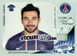 Figurina Ezequiel Lavezzi - UEFA Champions League 2012-2013 - Panini