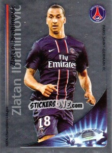 Sticker Zlatan Ibrahimovic - Key Player - UEFA Champions League 2012-2013 n. 65 - Panini