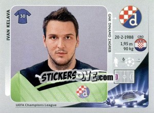 Sticker Ivan Kelava - UEFA Champions League 2012-2013 n. 67 - Panini