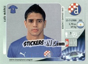Sticker Luis Ibáñez - UEFA Champions League 2012-2013 - Panini