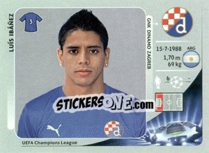Sticker Luis Ibáñez - UEFA Champions League 2012-2013 n. 71 - Panini