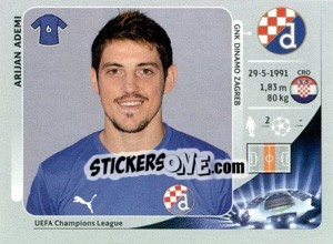 Sticker Arijan Ademi - UEFA Champions League 2012-2013 n. 74 - Panini