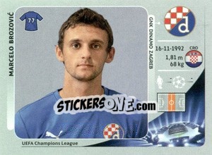 Sticker Marcelo Brozovic - UEFA Champions League 2012-2013 n. 75 - Panini
