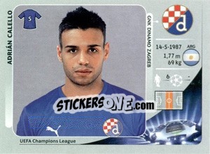 Sticker Adrián Calello - UEFA Champions League 2012-2013 n. 78 - Panini