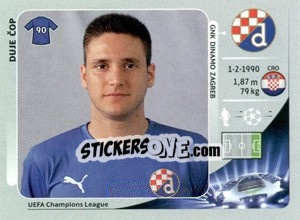 Sticker Duje Cop - UEFA Champions League 2012-2013 n. 80 - Panini